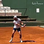 Djokovic in training at Puente Romano last Thursday.