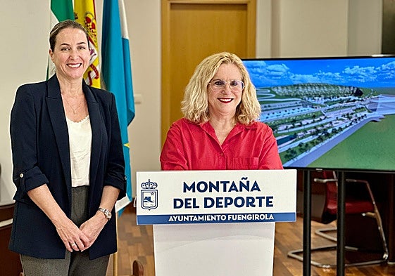 The town's mayor, Ana Mula, during the announcement on Monday.