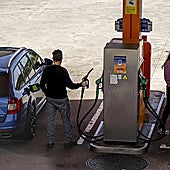 Petrol station in Galicia.
