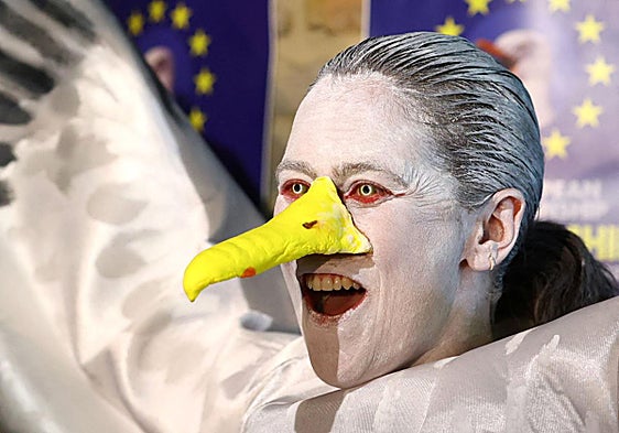 Olga Méndez, from Galicia, and runner-up at the European seagull screeching competition 2026.