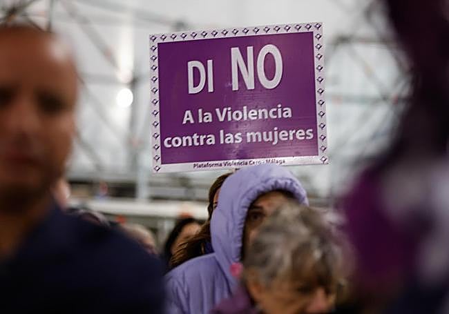 The protest in Malaga last year.