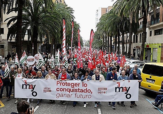 Thousands of workers came out in force during the Labour Day demonstration in Malaga city centre last year