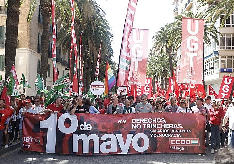 A moment of the demonstration this morning.