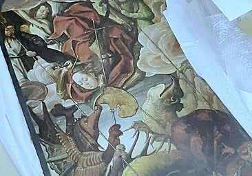 One of the works of art kept by the butler from the American octogenarian's collection.