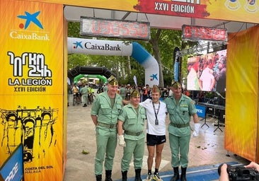 ‘Canales’ at the finish line.