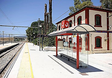 The Aljaima station on the C2 Guadalhorce train line in Malaga province.