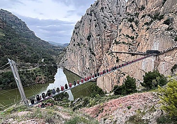 Malaga tourism: this is how Caminito del Rey tests safety of new suspension bridge