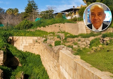 Image of the Phoenician site of Los Toscanos in Vélez-Málaga and (inset), Oswaldo Arteaga.