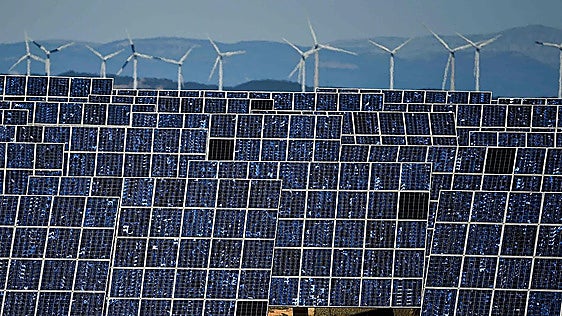 Solar panels in Spain.
