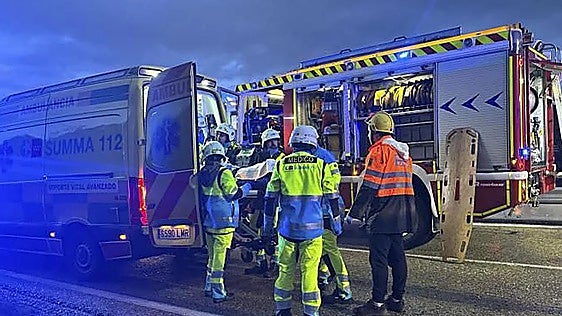 Madrid bin lorry driver dies in vehicle fire after road accident on A-3 motorway