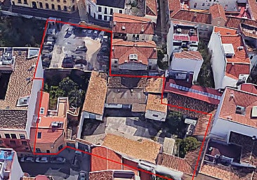 The plots of land the new project in Malaga's La Trinidad neighbourhood will occupy.