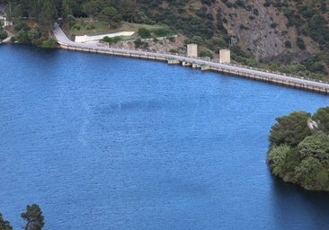 La Concepción reservoir, this winter.