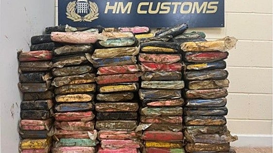 Gibraltar customs seizes £25m cocaine haul in double ship raid