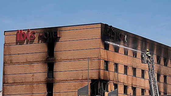 Ibis hotel fire reignites for the third time
