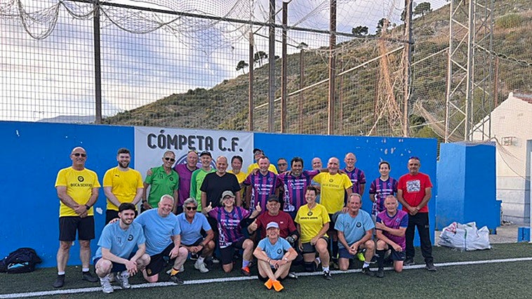 Axarquía over-60s walking football team celebrate success at the end of the season