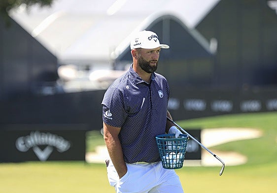 Rahm, on a practice course this week.