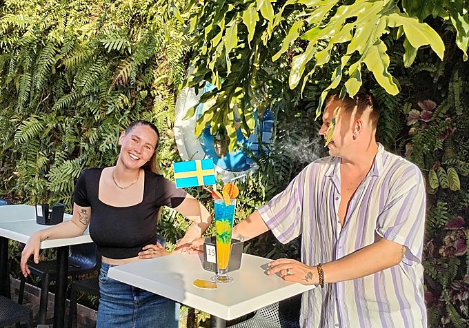 One of the most popular with Swedes bar in Nerja.