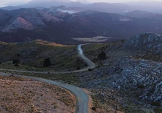 View of the natural surroundings of the Sierra de las Nieves.