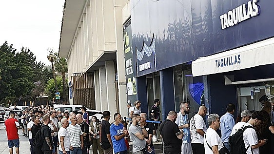 Malaga CF's play-off final fever as queues for tickets surround La Rosaleda stadium