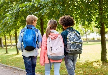 Archive photo of students walking.
