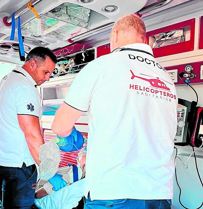 EMT – Fabián Lebron and Doctor Nereo Pardo.