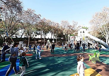 A playground in Marbella's Parque de la Represa.