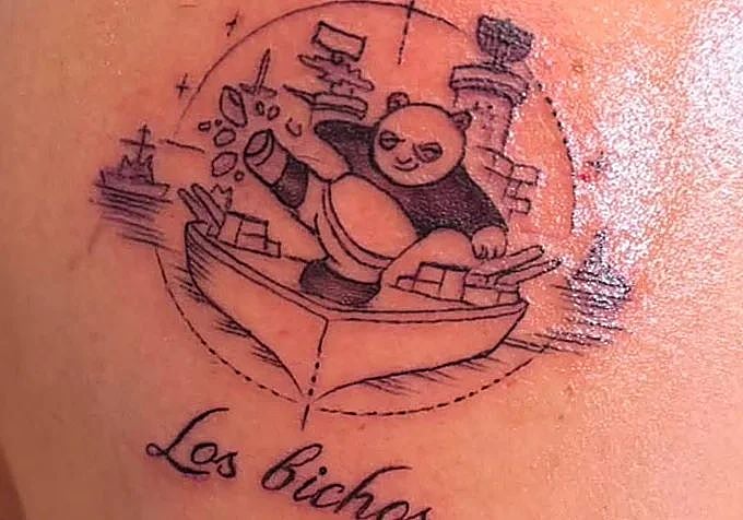 Funes's new tattoo.