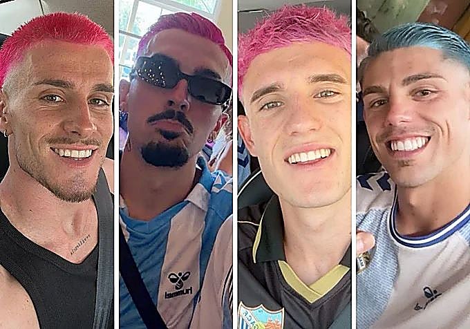 Murillo, Joaquín, Aaron Ochoa and Montero all dyed their hair.