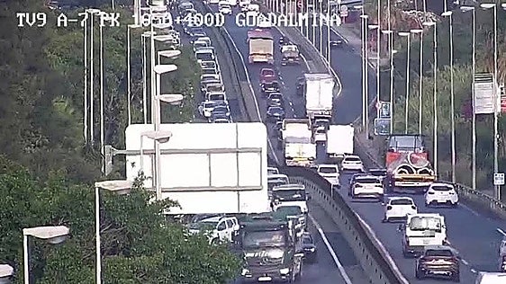 Estepona collision disrupts A-7 traffic with five-kilometre tailback