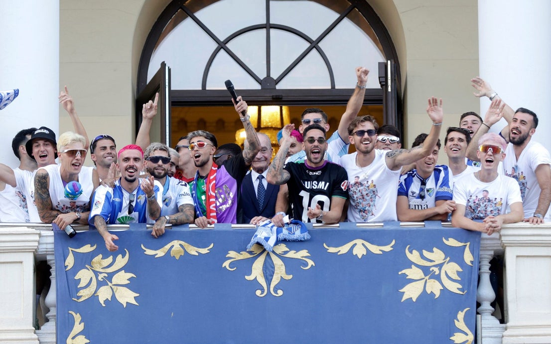 Malaga CF's promotion open-top tour - in pictures