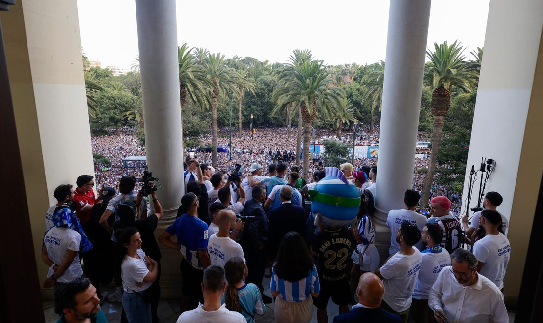 Malaga CF's promotion open-top tour - in pictures