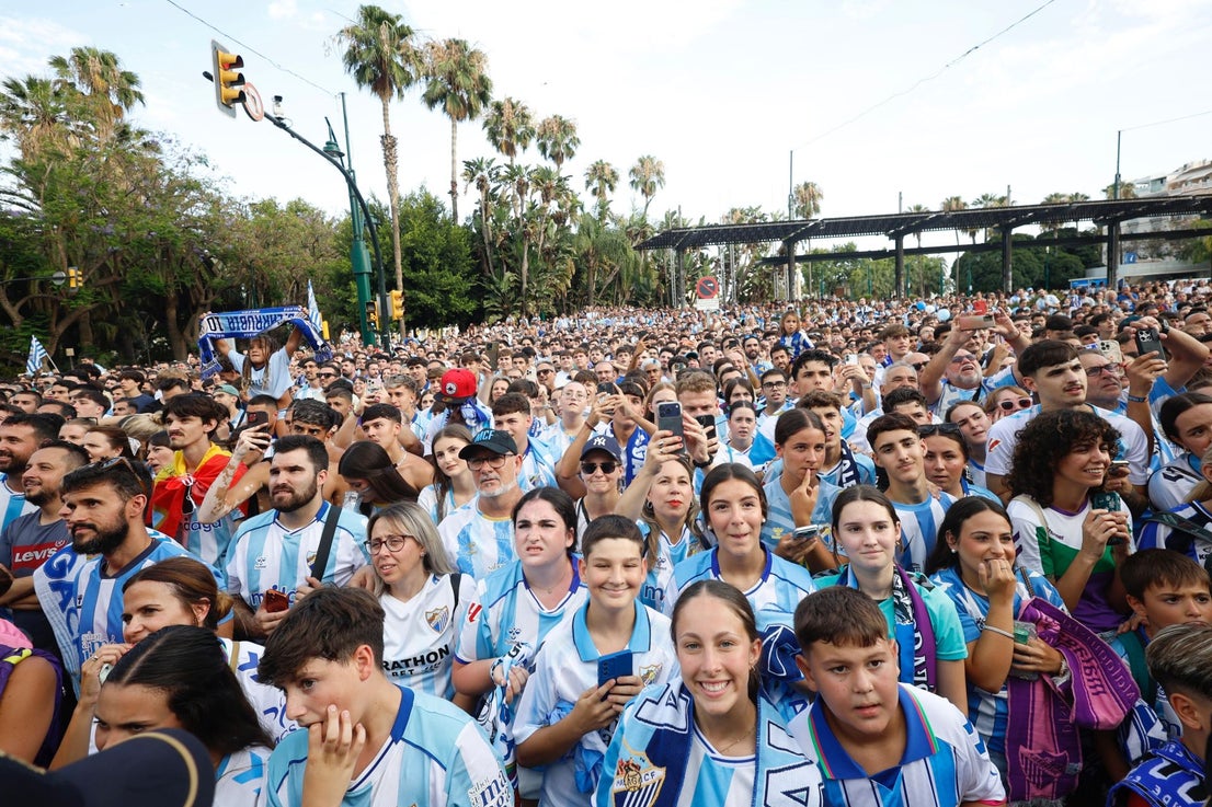 Malaga CF's promotion open-top tour - in pictures