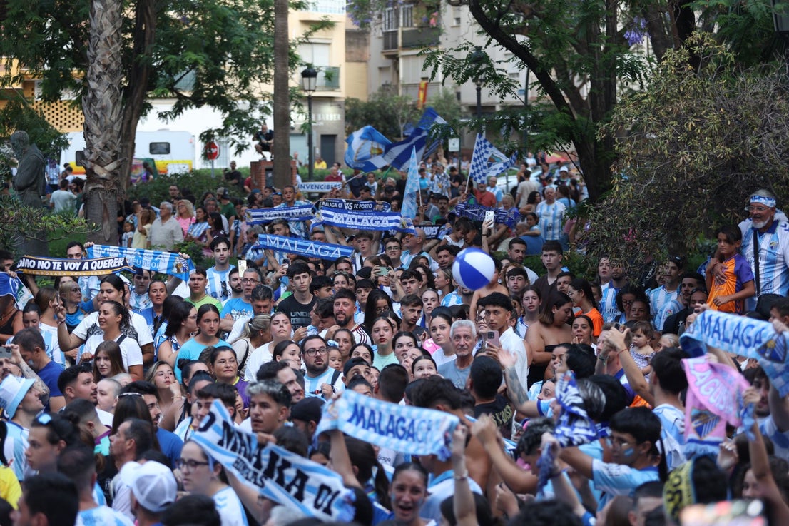 Malaga CF's promotion open-top tour - in pictures