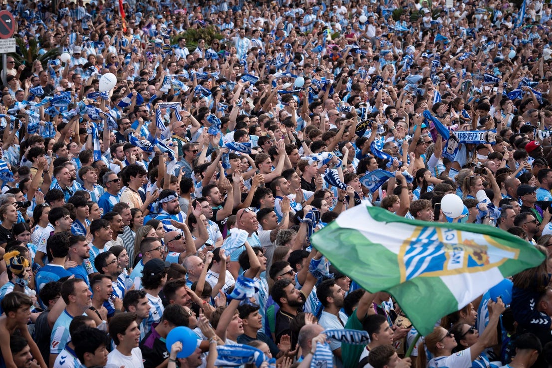 Malaga CF's promotion open-top tour - in pictures
