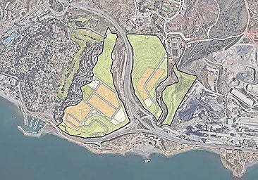 Location of the La Platera residential development in Malaga.