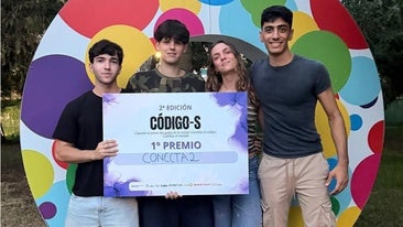 University of Malaga students Yeray Peralta, Enrique Pérez, Sofía Casermeiro and Juan Diego Bermúdez.