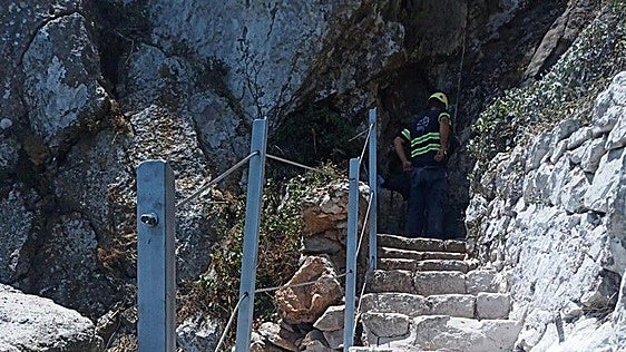 Mediterranean Steps reopen to the public after rock fall safety works