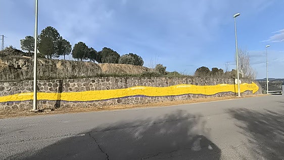 The Malaga village that's home to Spain's largest yellow Camino de Santiago waymarker