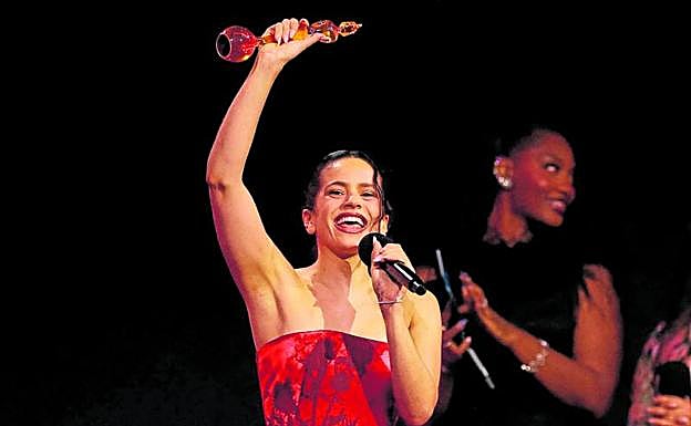Rosalía at the BRIT Awards 2026.