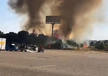 Photo of one of the recent fires in Vélez-Málaga.