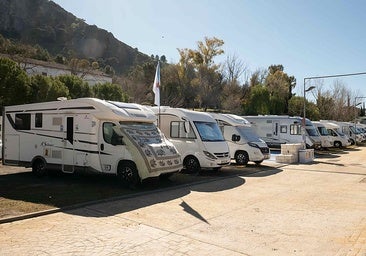 Motrohomes area in Malaga province.