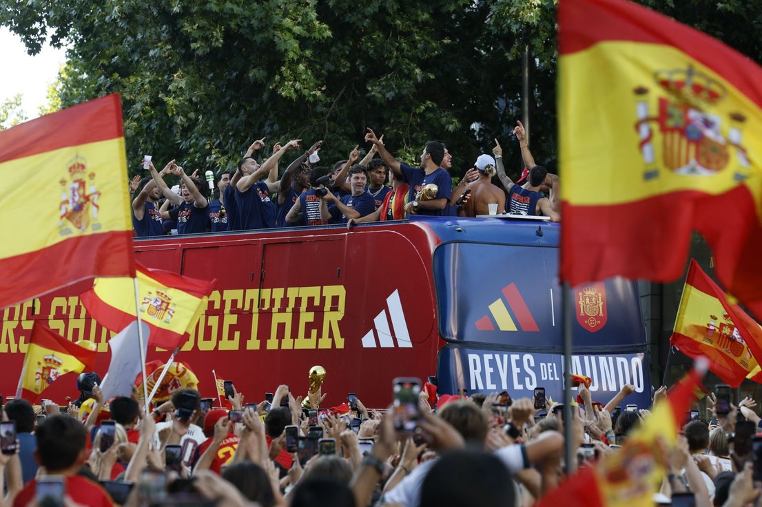 Spain's World Cup victory parade in Madrid