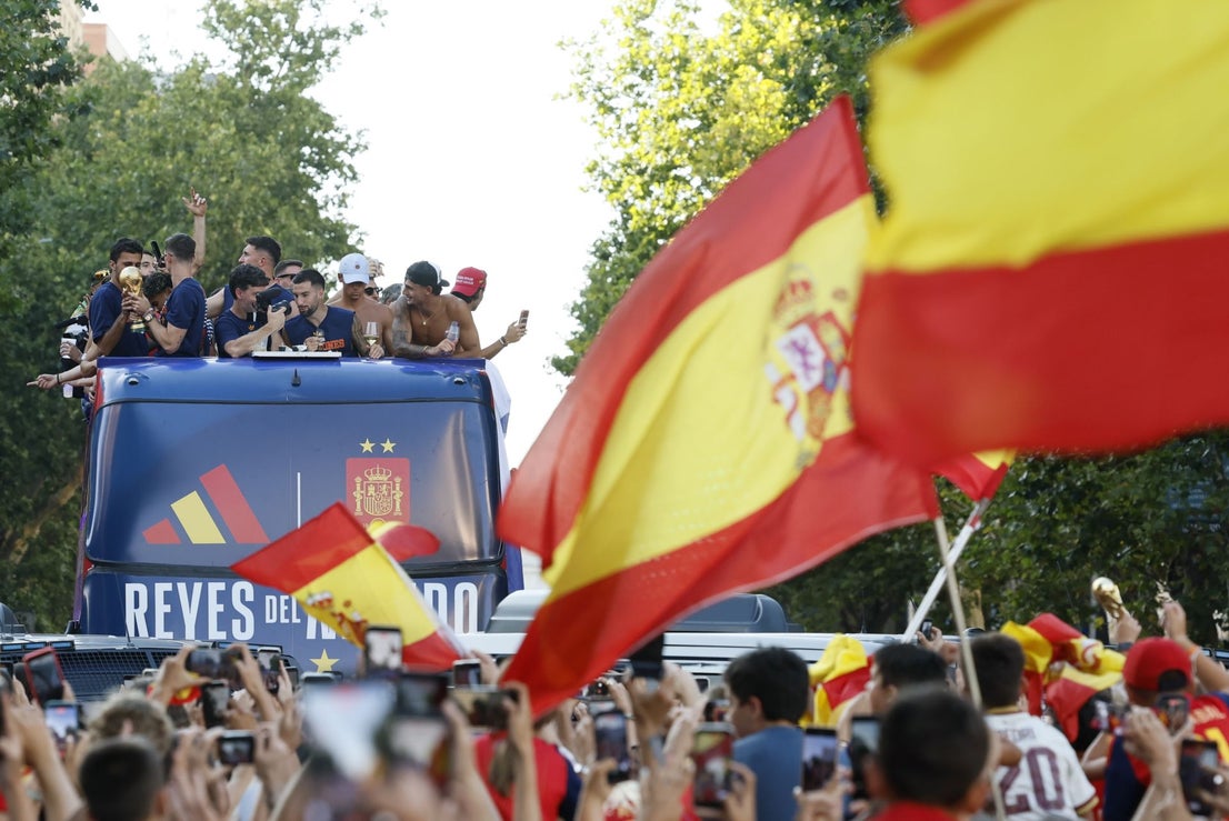 Spain's World Cup victory parade in Madrid