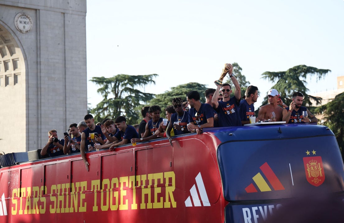Spain's World Cup victory parade in Madrid