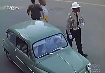 One of the images shows a traffic warden right in the centre of the capital.