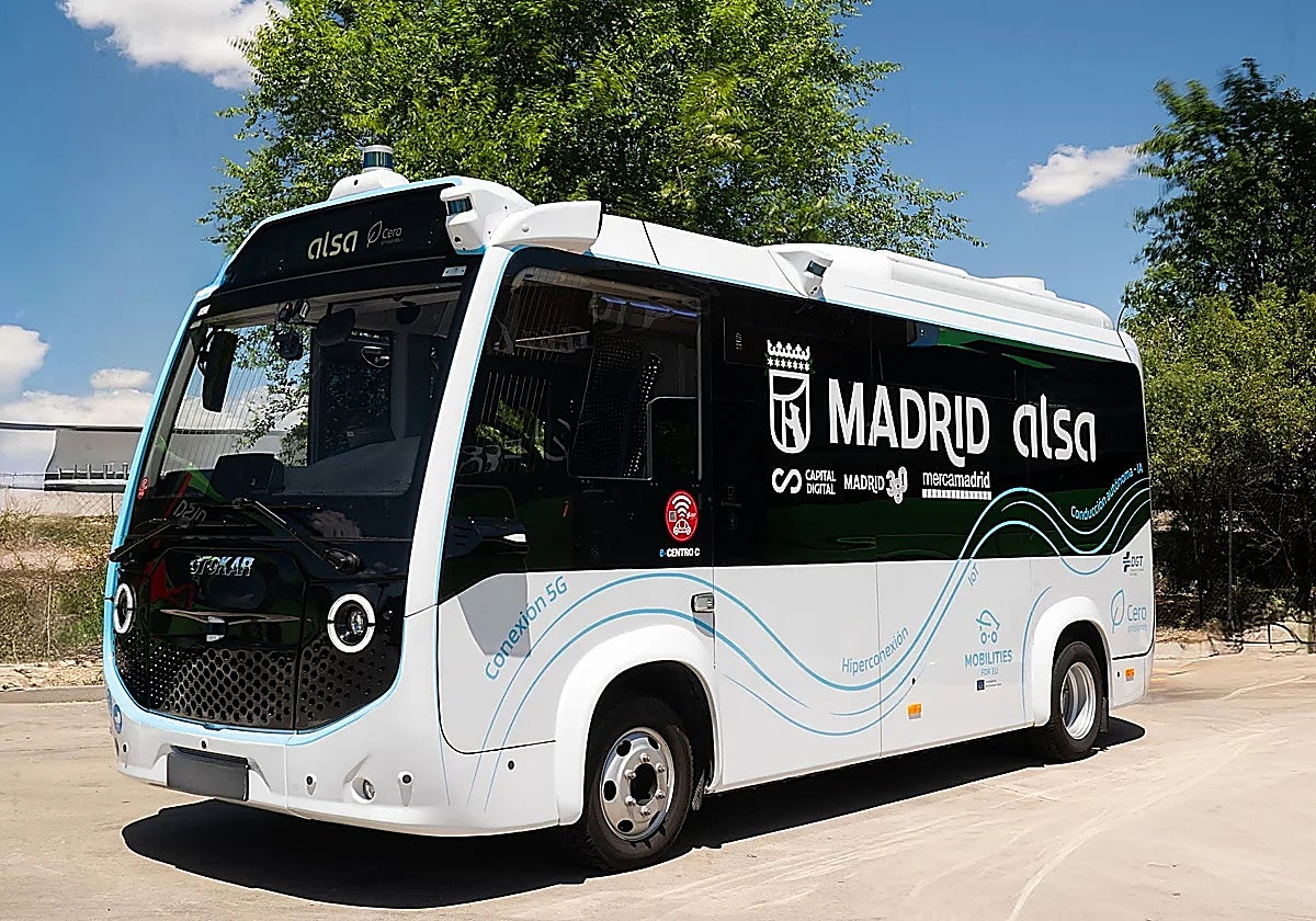 Alsa launches in Madrid first autonomous on-demand bus in Spain