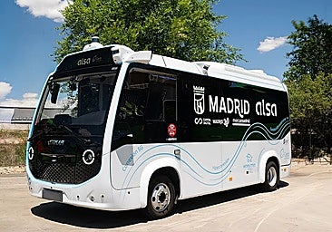 Alsa's new autonomous bus in Madrid.