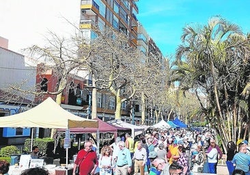 A previous food fair on Paseo del Larios.