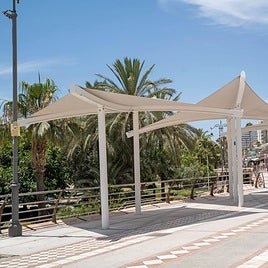Projects included creating seven new shaded areas along the seafront.