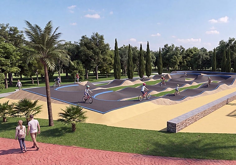 Digital image of the new pump track